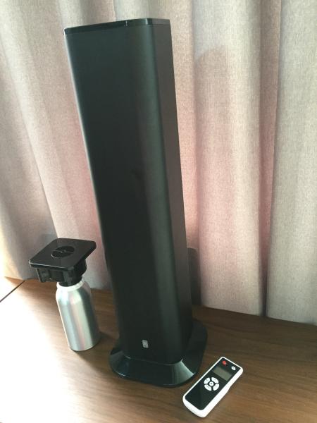 Gold Metel Commercial Aroma Diffuser 500ml Oil Bottle , 3000CBM Aluminum Housing Hotel Scent Machine SW3000