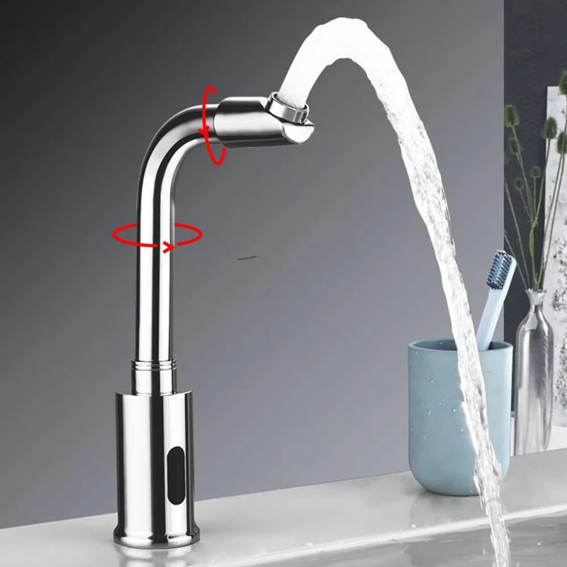 Faucet Type Hot Cold Water Kitchen Tap Brass Construction Automatic Water Saver Tap