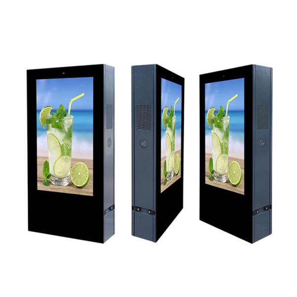 60inch 78inch 82 inch IP65 7000cd outdoor P3 P4 floor stand double-sided led advertising machine display