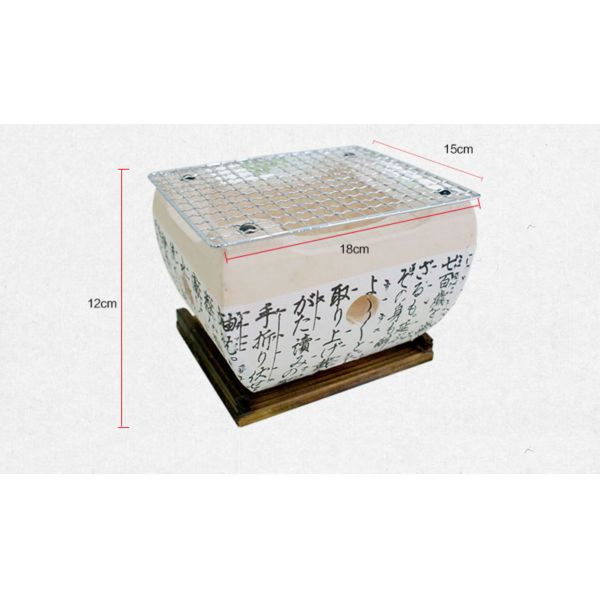 Fabricant en céramique de gril de BARBECUE de petit du feu charbon de bois japonais de sens