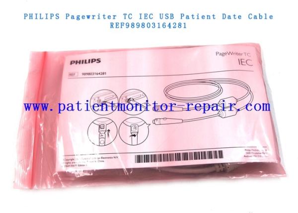 Referência paciente médica durável 989803164281 do cabo da data do IEC USB de Pagewriter TC dos acessórios do equipamento