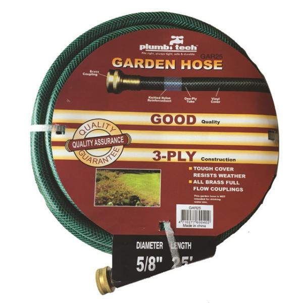 12mm X 20Meter PVC Fiber Braided Reinforced 3 Layer Garden Hose with Fittings