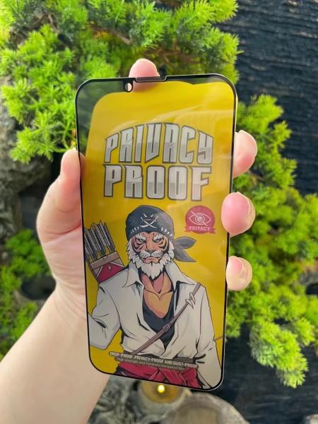 Anti Dust Privacy Screen Protector Tempered Glass For IPHONE 13 Pro Max