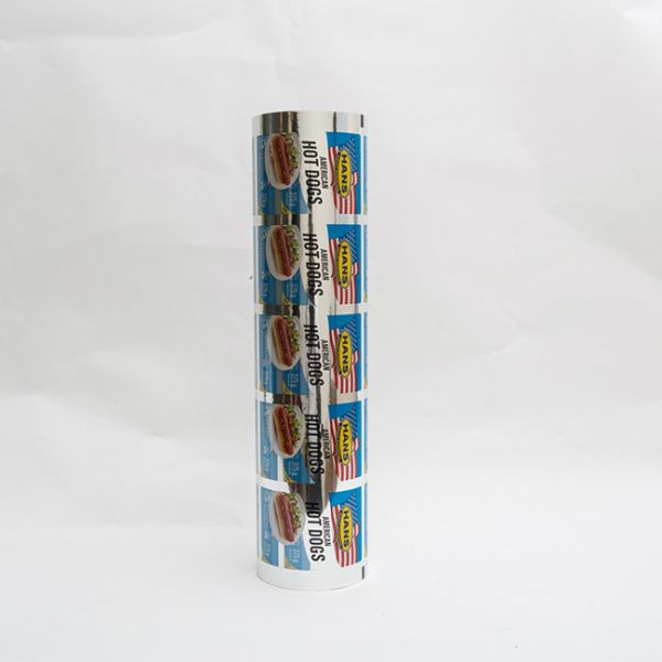 VMPET PE Metallzied Silver Printed Lidding Film Packaging With Clear Window