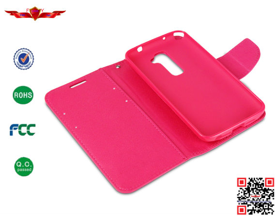 New 100% Quality Guaranteed PU+TPU Flip Wallet Leather Cover Case For LG Optimus G2