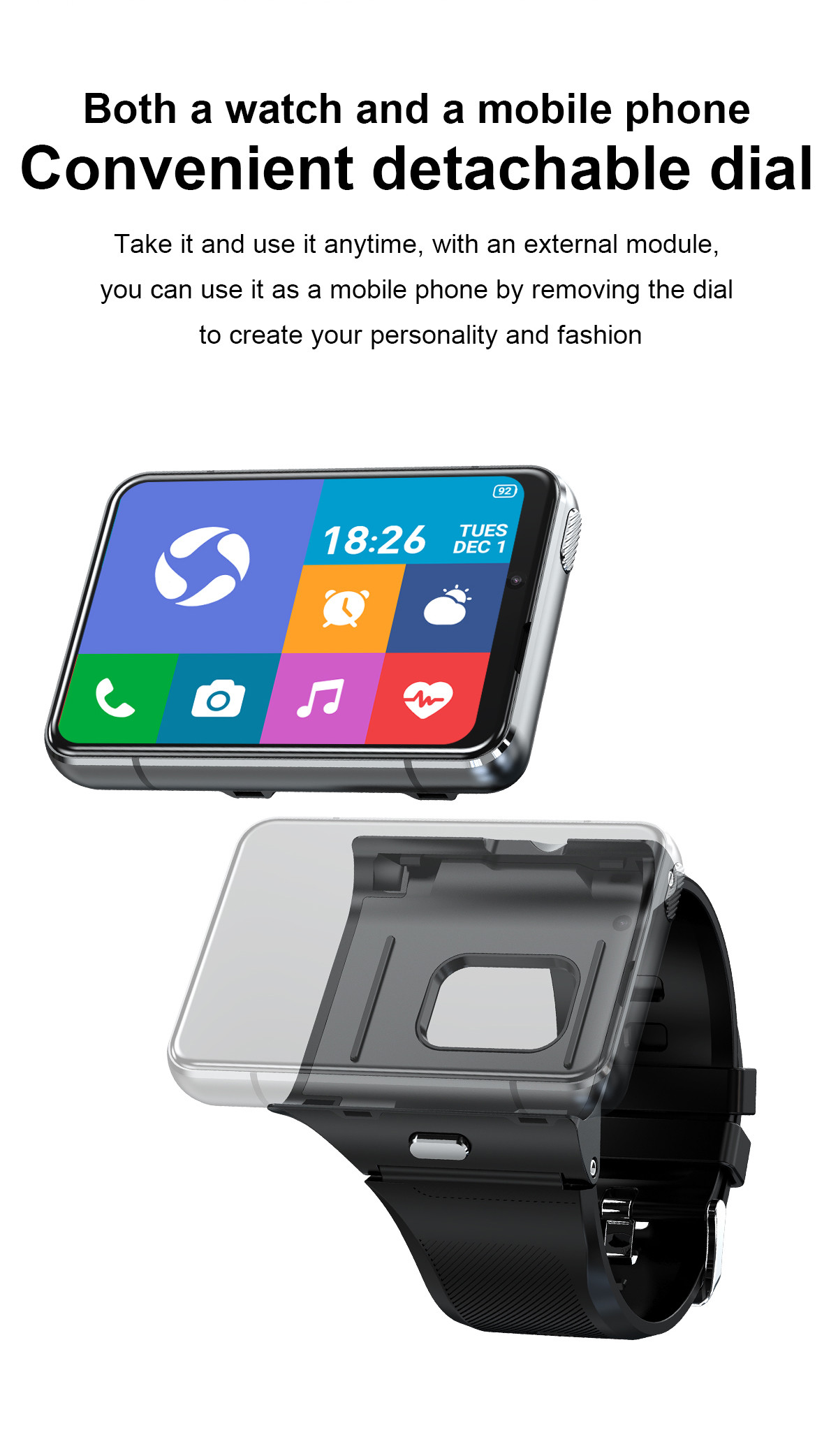 Smartwatch Bluetooth монитора тарифа сердца дозора MTK6761 4GB+64GB телефона запястья операционной системы андроида 9,0 дозора S999 4G умный для Androi