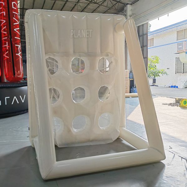 Customized Carnival Practice Inflatable Football Toss Game Inflatable Soccer Target Goal
