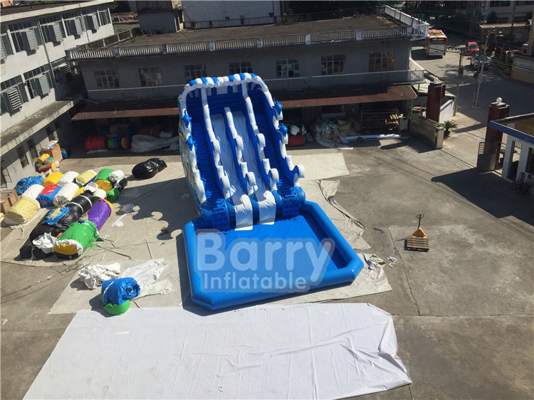 Скольжение н выскальзывания водного бассейна на открытом воздухе волны раздувные/материал брезента ПВК игр водных видов спорта