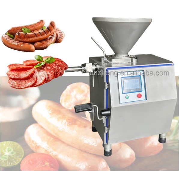 Germany Tech Continuous Vacuum Sausage Filler Machine - Hydraulic Twist Stuffer with Clipper for Industrial Sausage Production