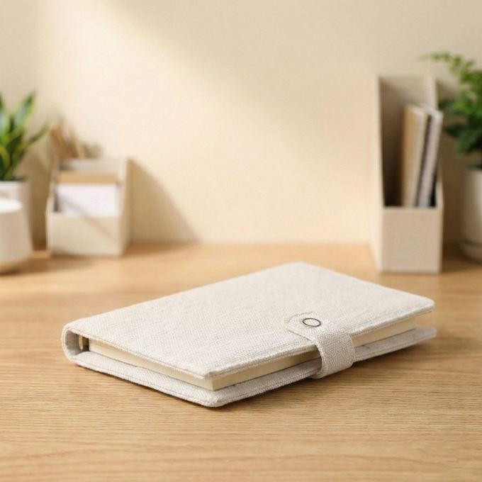 Custom Book Protective Cover A5 Linen Sublimation Notebook Book Cover Blank