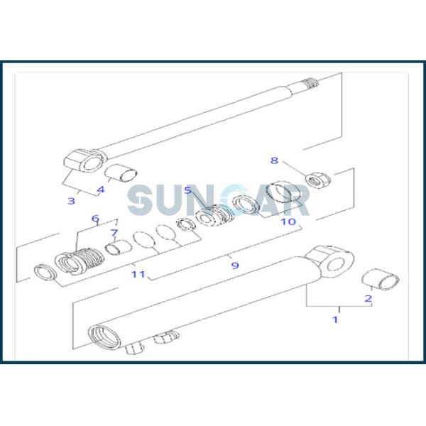 YM172186-72370 YM17218672370 Arm Blade Cylinder Seal Repair Kit for PC09FR-1