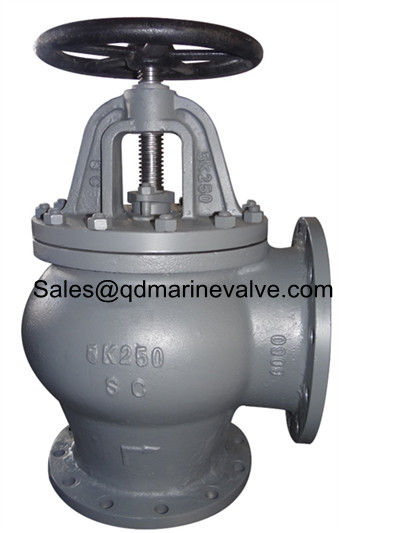 JIS marine cast steel angle check valve 5K/10K/20K