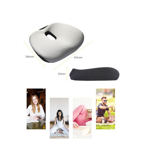 Home Outdoor Memory Foam Seat Cushion and Pillow Set for Enhanced Sitting Experience