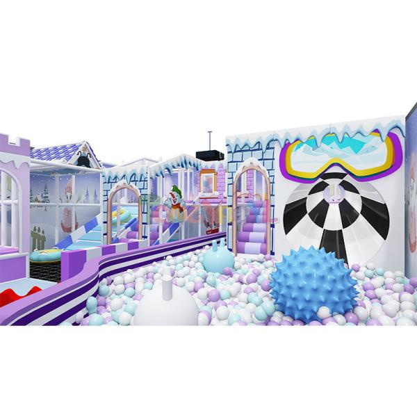 Indoor Playground Equipment Fantastic Purple Playground With Ball Pit