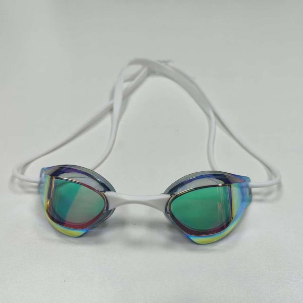 OEM Anti-Fog Anti-UV Black Swimming Goggle with Surf Ear Plugs Support Custom Sample PC Frame Anti-Reflective Lenses for Adults