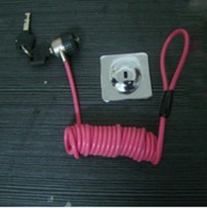 High string wire coil lanyard best combination lock and leash by custom OEM tool tether