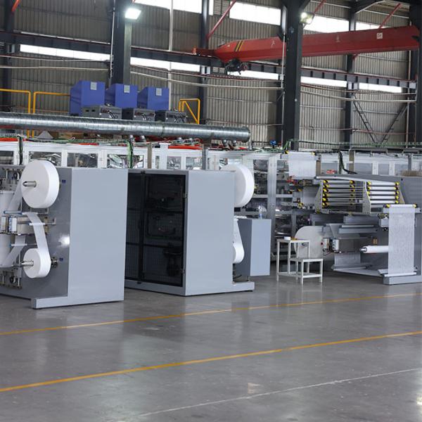 High Efficiency Full Servo Sanitary Pad Menstrual Panties Making Machine with CE