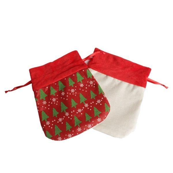 Customizable Sublimation Christmas Bags Santa Claus Gift Bag