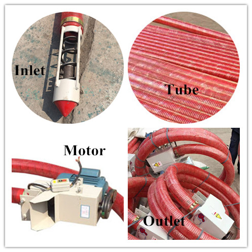 flexible roller conveyor for bulk materials