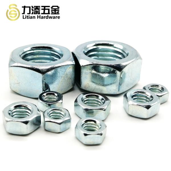 M6 M8 M10 Carbon Steel Hex Nut Black Oxide Galvanized Din 934