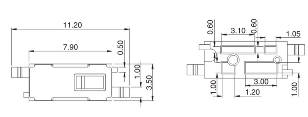 датчик детекторов Dc 1mA 5V микро-, медный переключатель обнаружения движения SMT