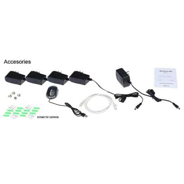 NVR WiFi CCTV Camera Kit 4CH High Resolution Domestic Cctv Kits Metal Case