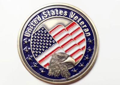 Estilo feito sob encomenda militar do veterano do Estados Unidos das medalhas dos esportes com símbolo de Eagle