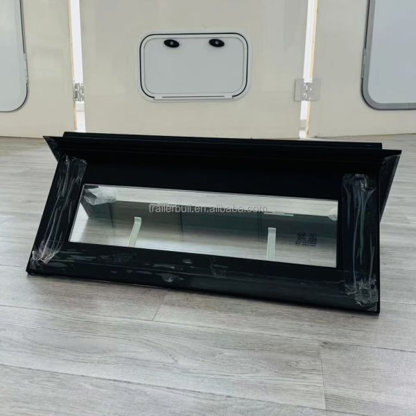 Ventana de 90 grados cuadrados de esquina de vidrio templado Ventanas de RV para autocaravanas