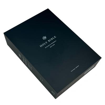 hardcover bible with box，with 10 color overlays