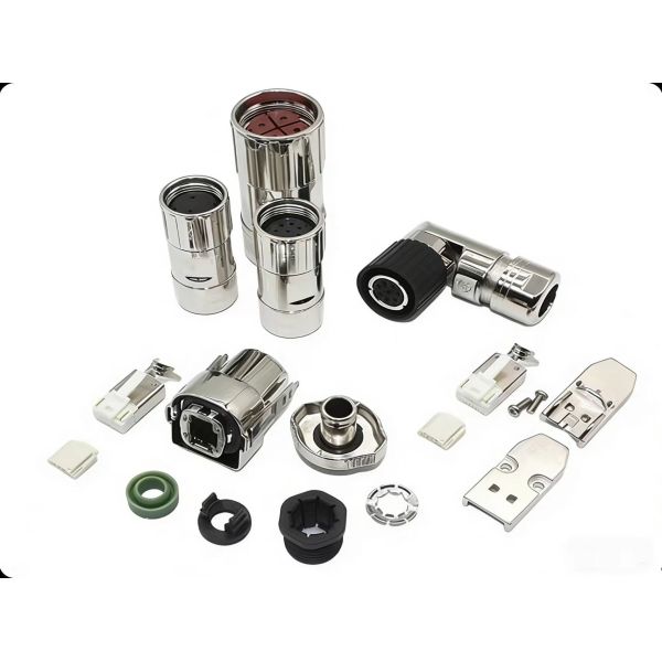 Siemens network cable plug 6FX6002-2DC10 20   RJ45 67E encoder connector RJ45 zinc alloy 4 2 large head connector
