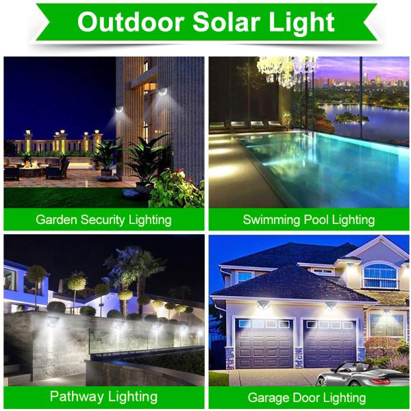 3 Modes 100/114 LED Solar Lamp Spotlights PIR Motion Sensor Street Garden Decoration Outdoor Waterproof LED Solar Home Light