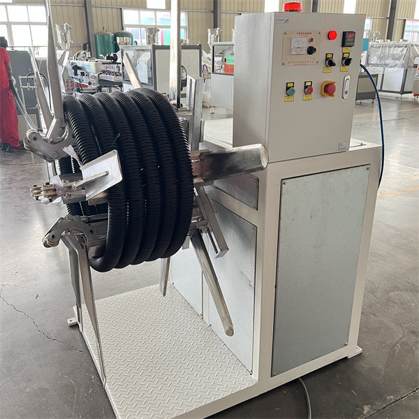 PVC Single Wall Corrugated Pipe Making Machine / Automatic Flexible Conduit Production Line / High-Performance Plastic Extruder Plant