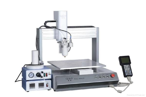 High Resolution Automatic Glue Dispenser Desktop PTP CP Controlled Easy Maintenance