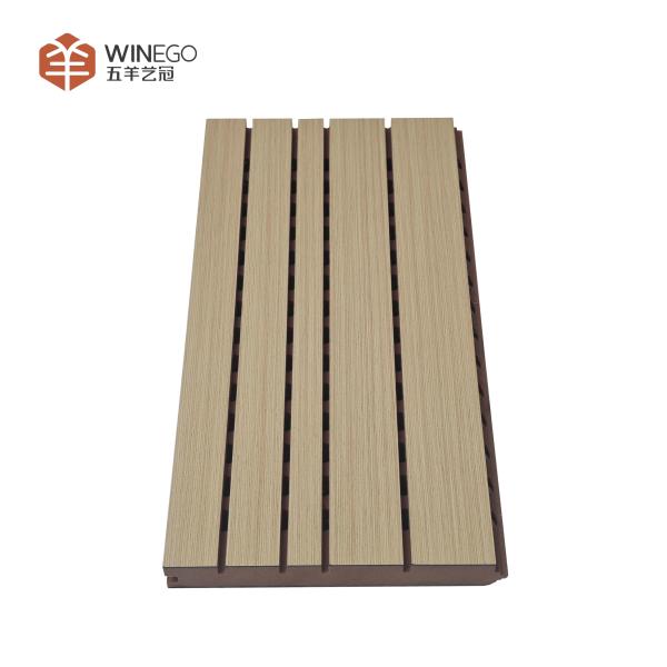 Eco-friendly and Stylish Grooved Acoustic Panel for Auditorium Church Theater