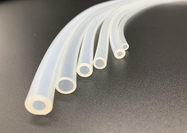 Produto comestível de alta temperatura transparente seguro da tubulação do silicone para o distribuidor da água