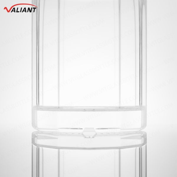 Rum Vodka Whisky Tequila Gin Bottle 250ml Super Flint Glass with Cork and Custom Shape