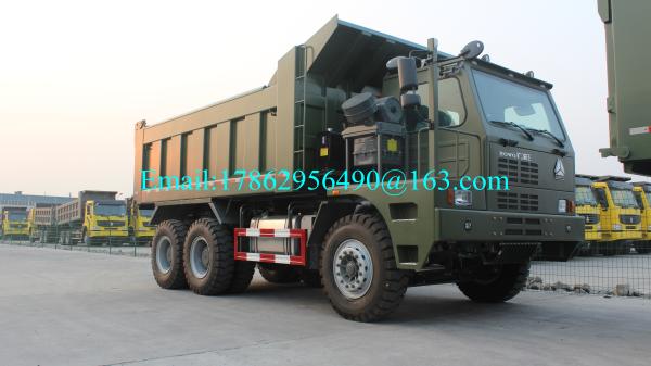 Caminhão basculante da mineração de HOWO WD615.47 6x4 com HW19712 transmissão ZZ3257N3847A