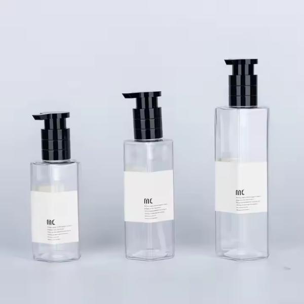 PET Plastic Pump Bottle Empty Lotion Pump Bottles 150ml 200ml 300ml (MC-416)