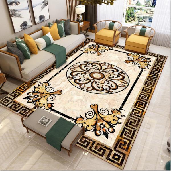 O assoalho antigo europeu da sala de visitas atapeta o tapete de 80*120cm sob o sofá