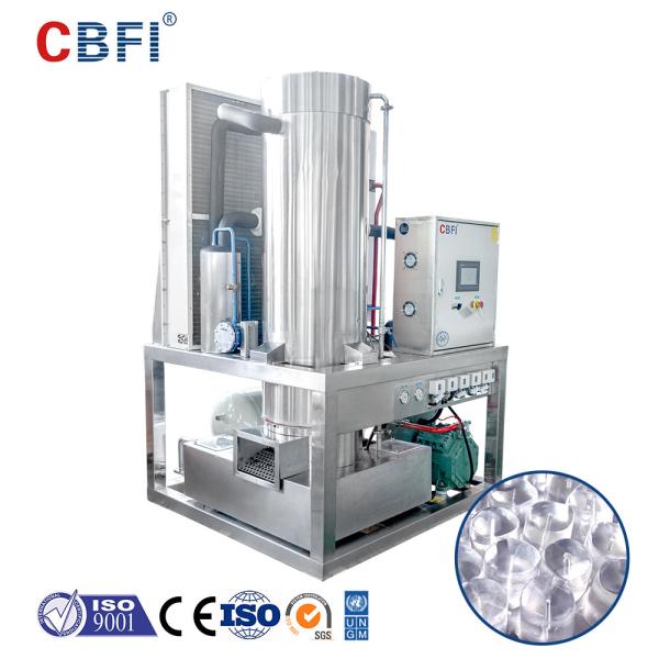 Máquina de fazer gelo de tubo transparente e comestível
