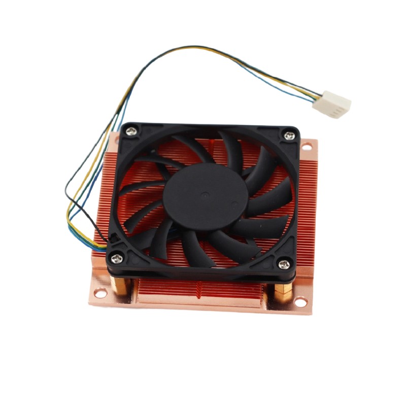 60mm PWM Fan All Copper CPU Heatsink Low Profile Cooler for Industrial Control Server Embedded System