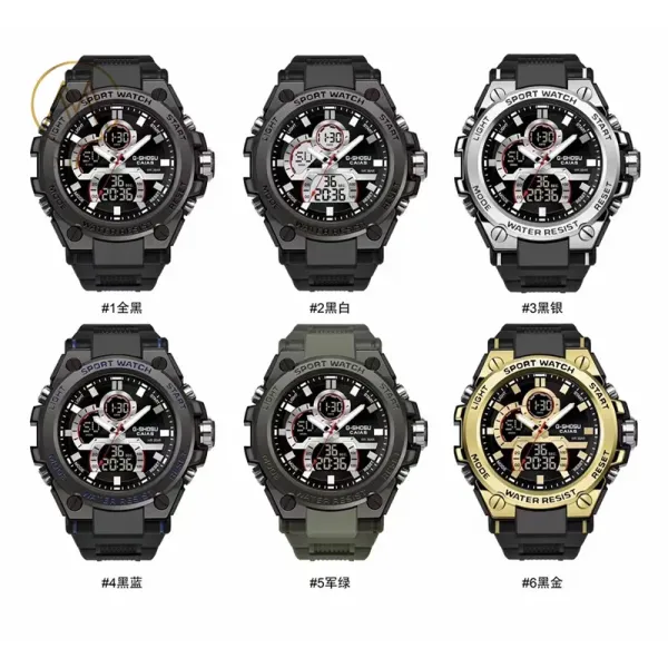 Wholesale Digital Sport Watch Good Performance Silicone Strap Watch with Waterproof Feature