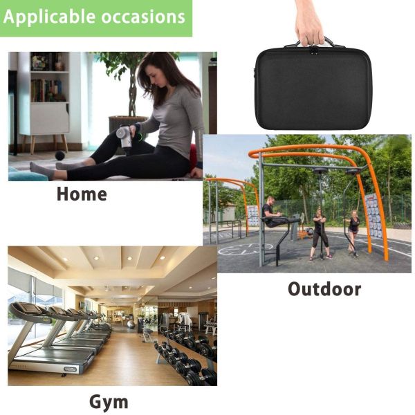 1680D Oxford Massage Gun Case , Portable Eva Hard Shell Case