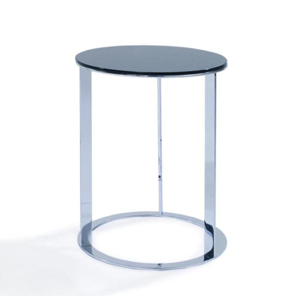 Durable Tempered Glass Coffee Tables , Multifunctional Cafe Table Round