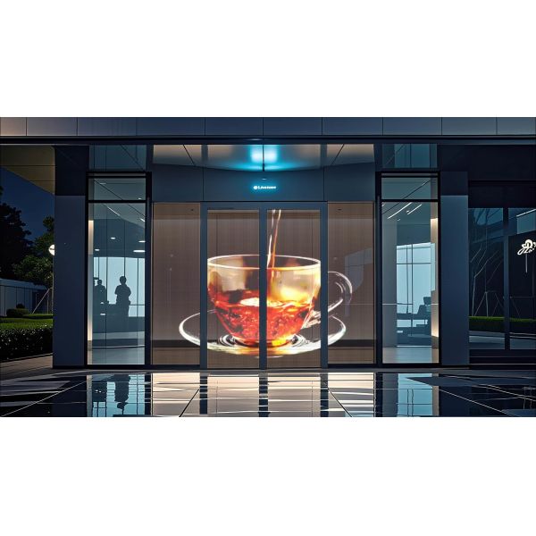 P6 Adhesive Transparent LED Display Film Easy Installation OEM ODM Approved