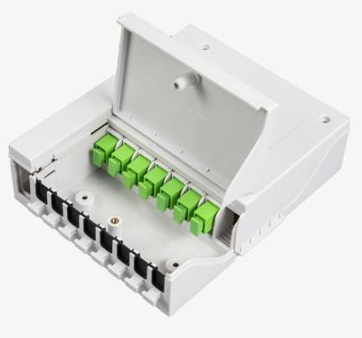 Proteção UV antienvelhecimento das fibras internas da caixa de distribuição 8 de FTTH
