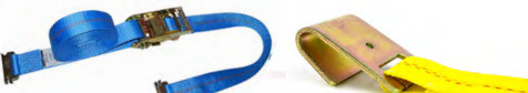 4 Ton 8,818 lbs 40cm Polyester Ratchet Tie Down Strap with Forged J Hooks Heavy Machinery Hauling