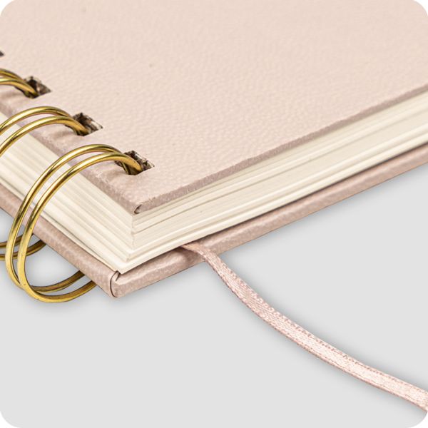 Hardcover Spiral Medium Academic Planner Light Pink For Student Use