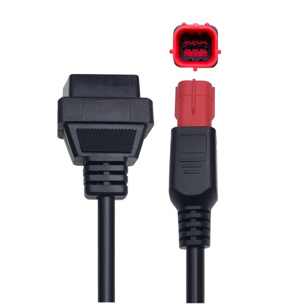 OEM OBD2 Motorcycle Adapter Cable 16Pin OBD Female To 6 Pin Motorcycle Diagnostic Cable Replacement