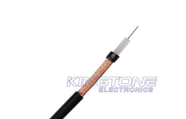 7 × 0.18mm Stranded BC RG59 Micro CCTV Coaxial Cable Solid PE with 95% CCA Braiding